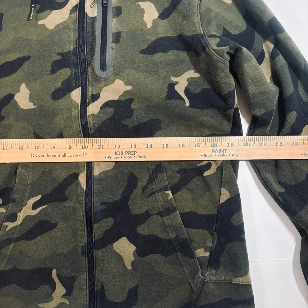 Old Navy Dynamic Fleece Zip Hoodie Size M Streetwear MilitaryCore Woodland Camo